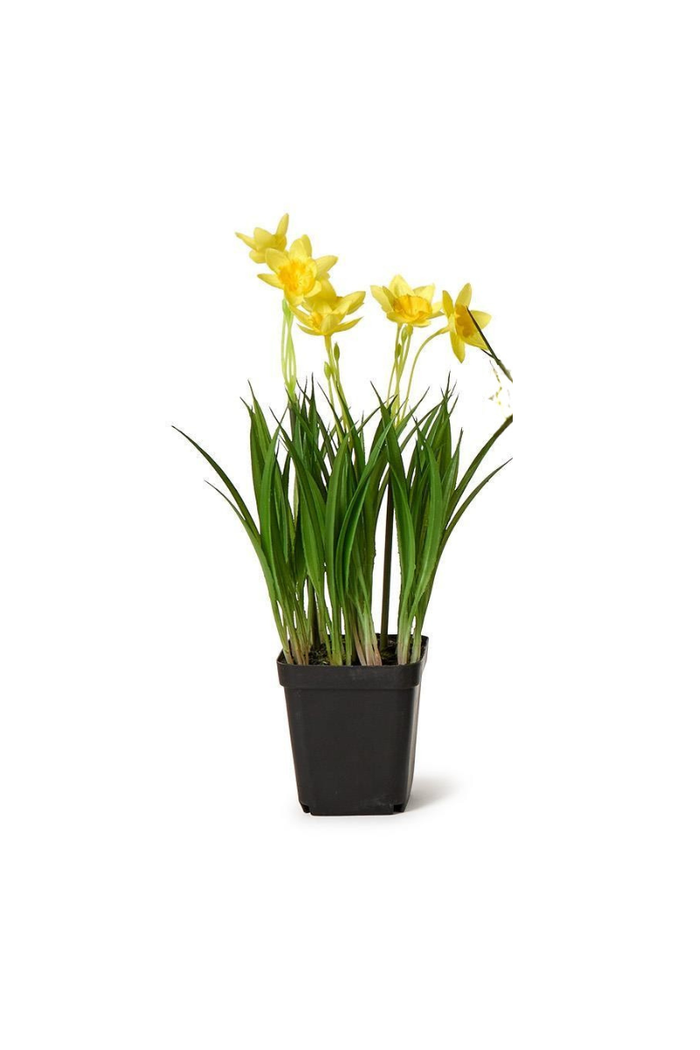 Faux Spring Potted Flowers