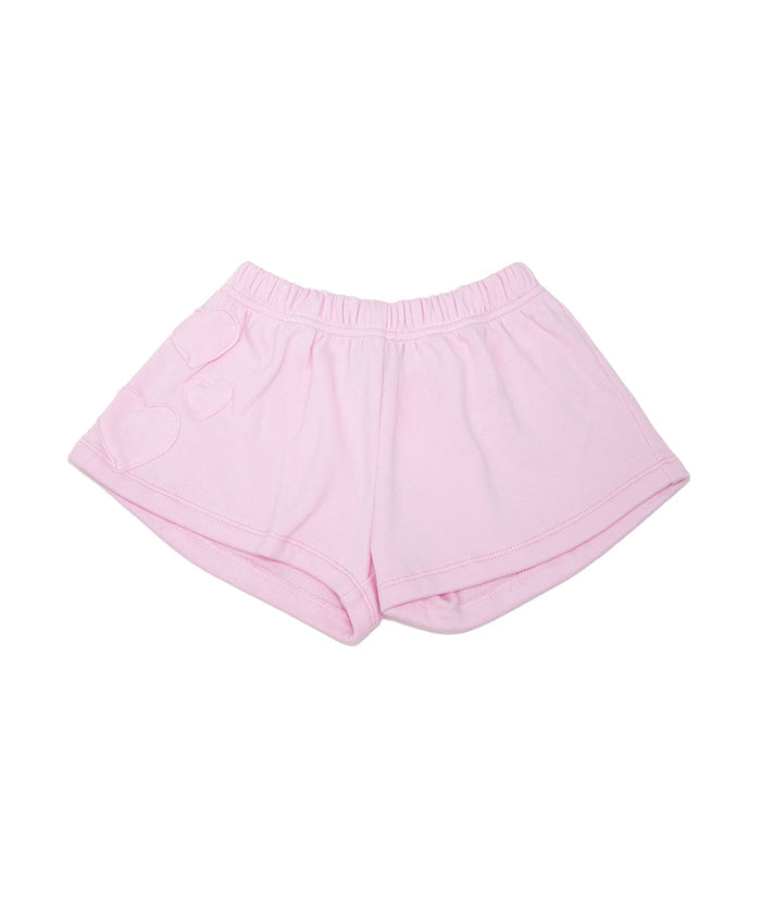FBZ Girls Annie Pink Heart Shorts Distressed/seasonal girls FBZ Flowers By Zoe