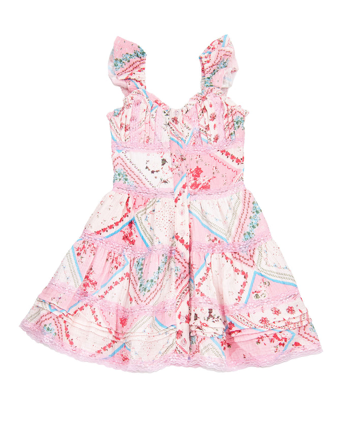 FBZ Girls Bree Print Gauze Dress Girls Casual Dresses FBZ Flowers By Zoe