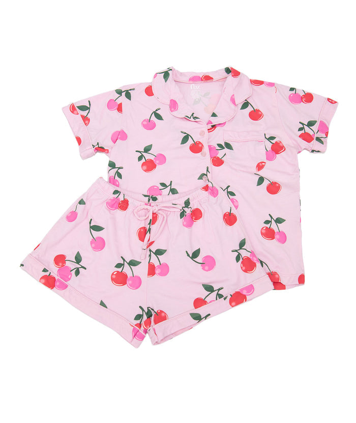 FBZ Girls Lollie PJs Cherries Accessories FBZ Flowers By Zoe Pink Y/4