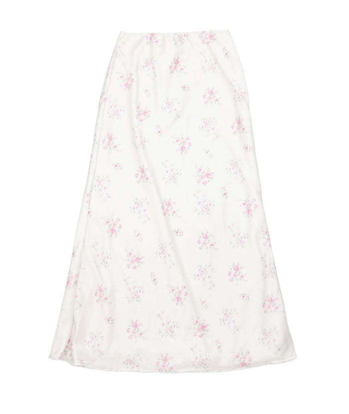 FBZ Girls Noey Floral Satin Maxi Skirt Girls Casual Bottoms FBZ Flowers By Zoe