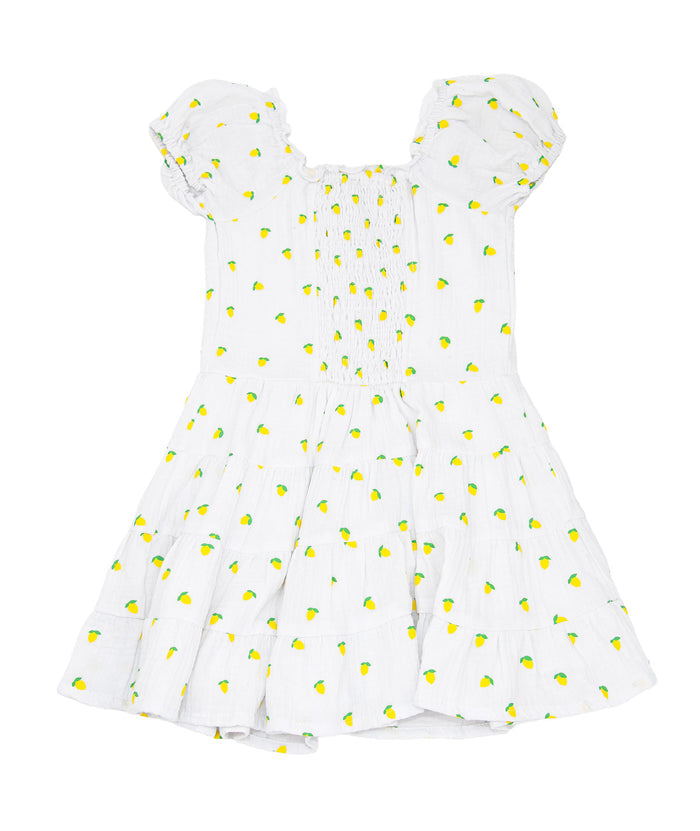 FBZ Girls Sorrento Lemon Dress Distressed/seasonal girls FBZ Flowers By Zoe