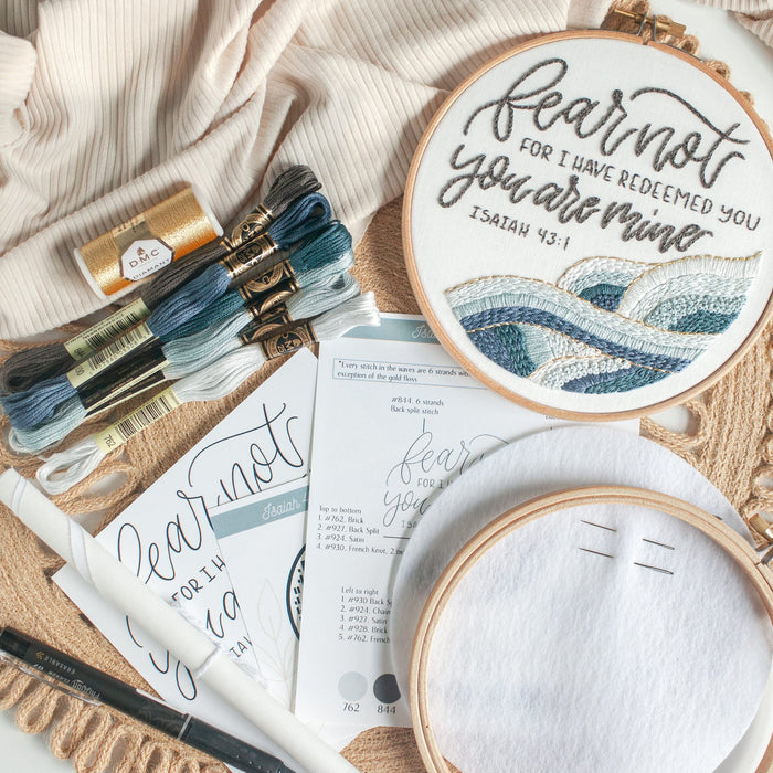"Fear Not" Embroidery Kit