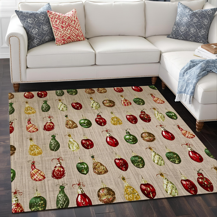 Festive Ornament Pattern Area Rug