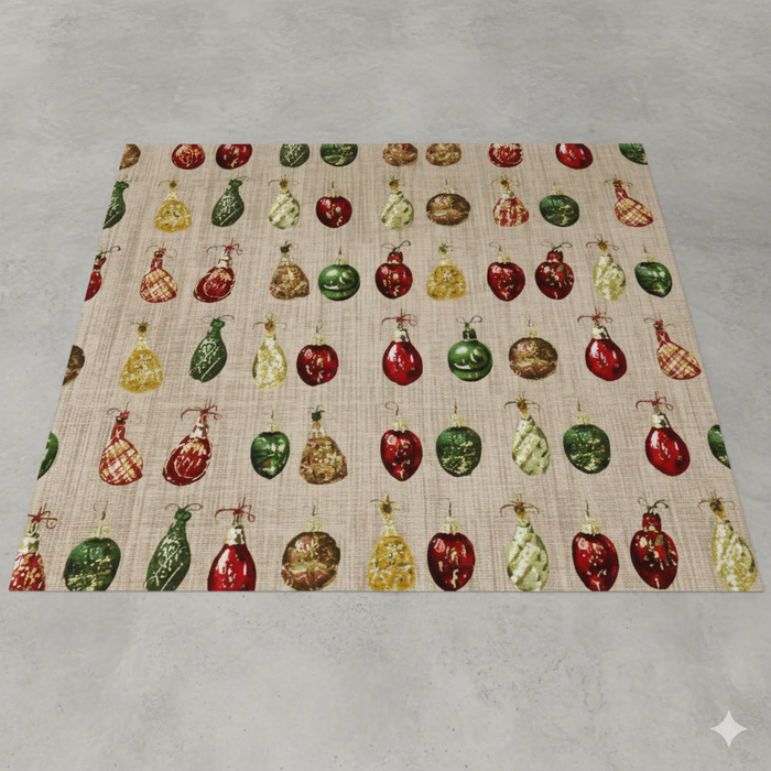 Festive Ornament Pattern Area Rug