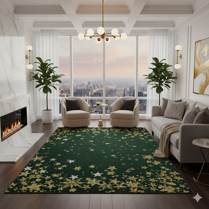 Festive Star Cluster Area Rug