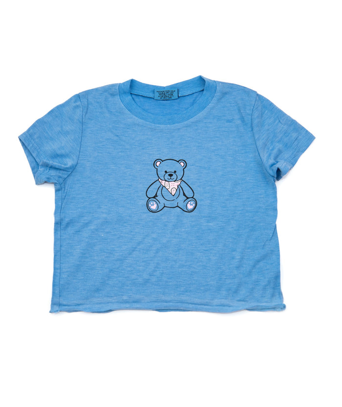 Firehouse Girls Bandana Bear Tee Girls Casual Tops Firehouse Ice Blue Y/4