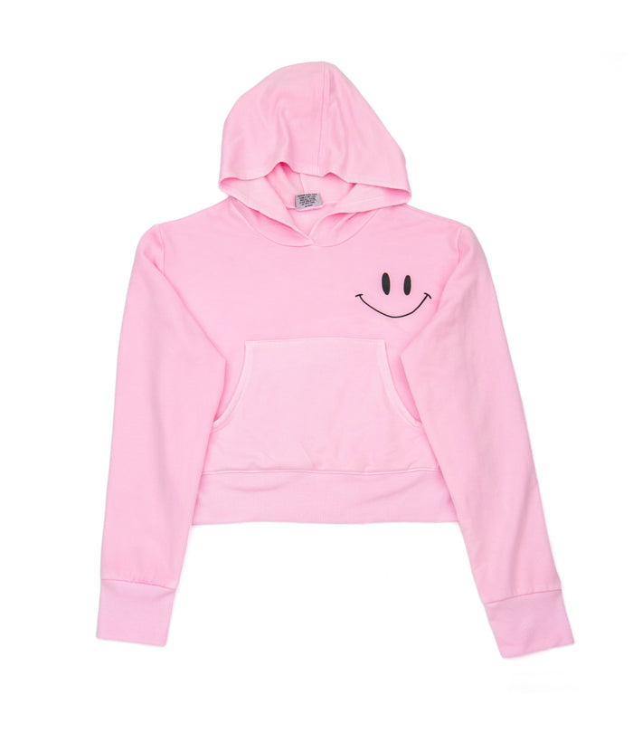 Firehouse Girls Ice Pink Smile Pocket Hoodie Girls Casual Tops Firehouse Pink Y/XS (6X)