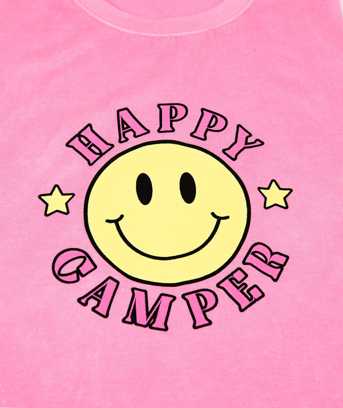 Firehouse Girls Neon Pink Happy Camper Tank Distressed/seasonal girls Firehouse