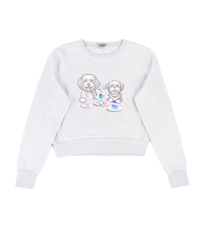 Firehouse Girls Pup Party Sweatshirt Clay Distressed/seasonal girls Firehouse Clay Y/2/3