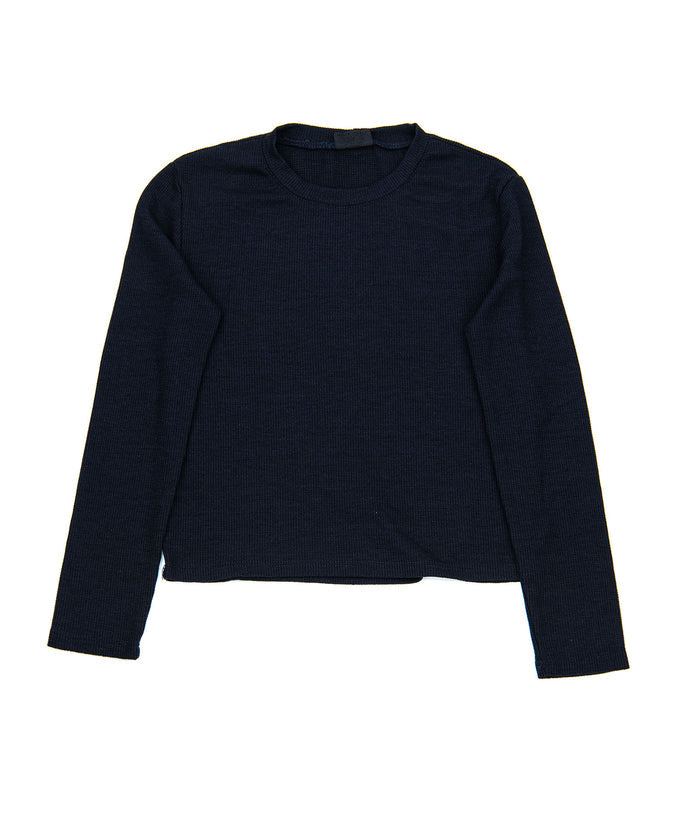Firehouse Girls Waffle Pullover Girls Casual Tops Firehouse Black Y/S (7/8)