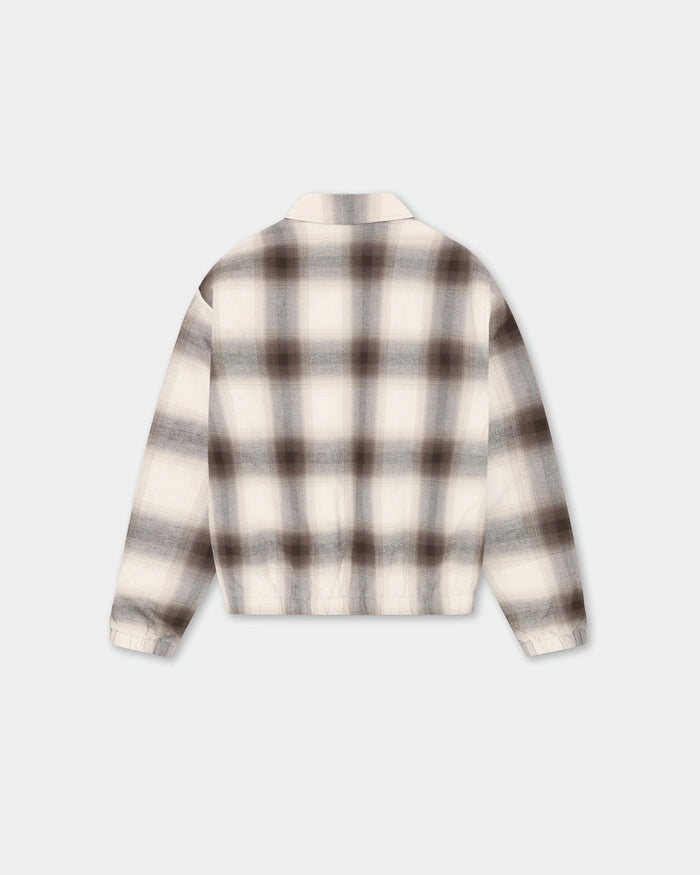 Flannel Jacket, Women - Brown Check