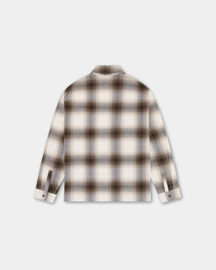 Flannel Shirt, Women - Brown Check