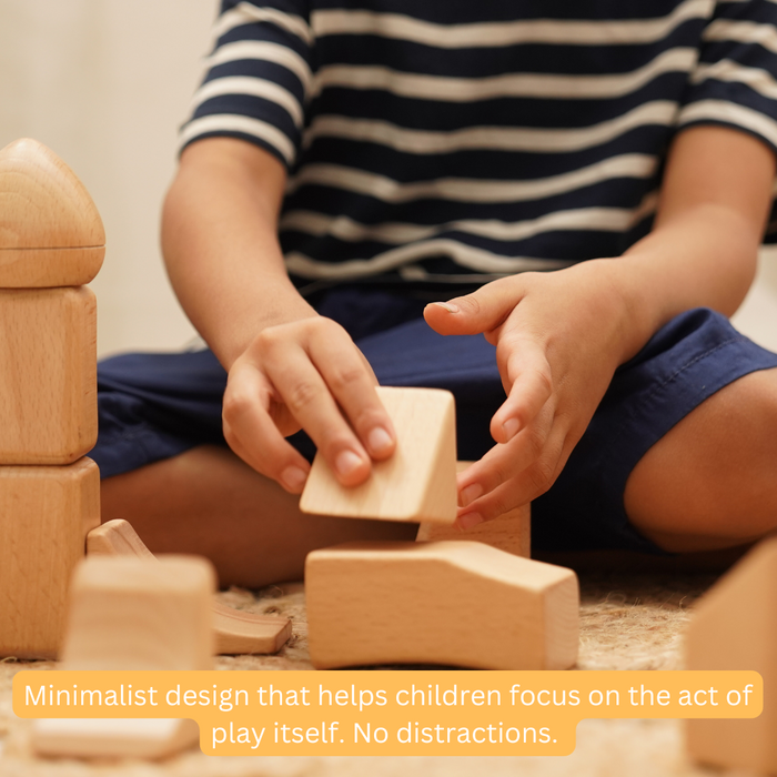 Flo - Waldorf Blocks | Irregular Wooden Blocks for Sensory Play (6 Months+)