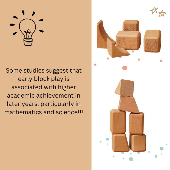 Flo - Waldorf Blocks | Irregular Wooden Blocks for Sensory Play (6 Months+)