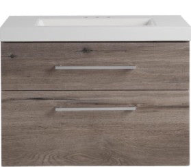 Floating Single Sink Vanity Base , 30" x 21" , White