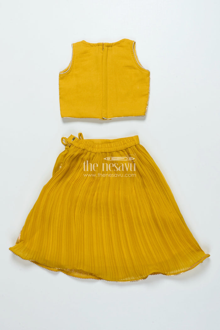 The Nesavu Girls Lehenga Choli Floral Embroidered Lehenga Choli for Girls for Weddings and Festive Events Nesavu Nesavu floral embroidered lehenga choli girls georgette perfect weddings festive events
