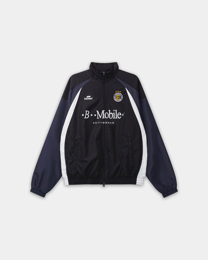 Football Track Jacket, Men - Black
