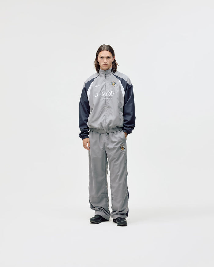 Football Track Jacket, Men - Grey