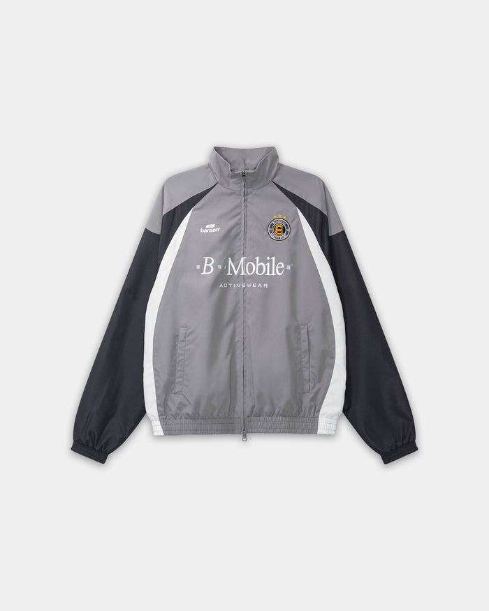 Football Track Jacket, Men - Grey