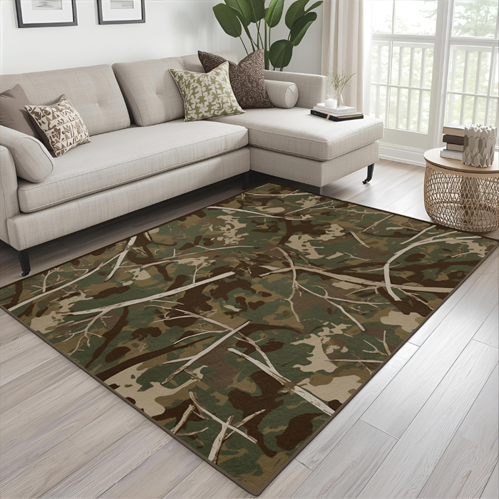 Forest Camo Area Rug
