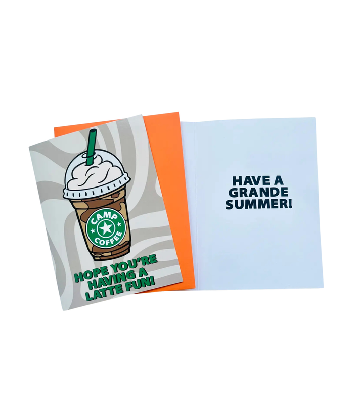 Frankie's Camp Card Camp Coffee Camp Sunny Marshmallow Multi