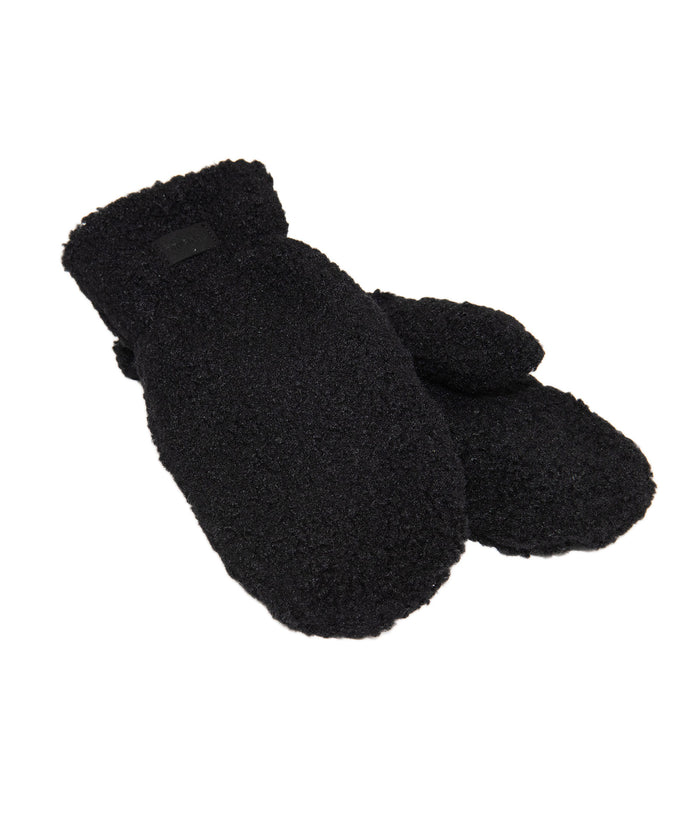 Frankie's Exclusives Fuzzy Faux Fur Mittens Distressed/seasonal accessories Frankie's Exclusives Black Juniors/Women One Size Fits Most