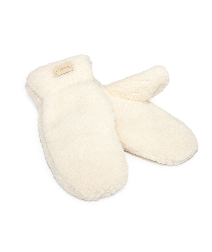 Frankie's Exclusives Fuzzy Faux Fur Mittens Distressed/seasonal accessories Frankie's Exclusives White Juniors/Women One Size Fits Most