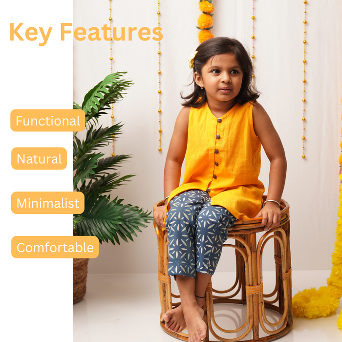 Genda Phool Girl - Kurta Pant Set for girls (1-7 Years)