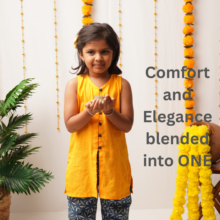 Genda Phool Girl - Kurta Pant Set for girls (1-7 Years)