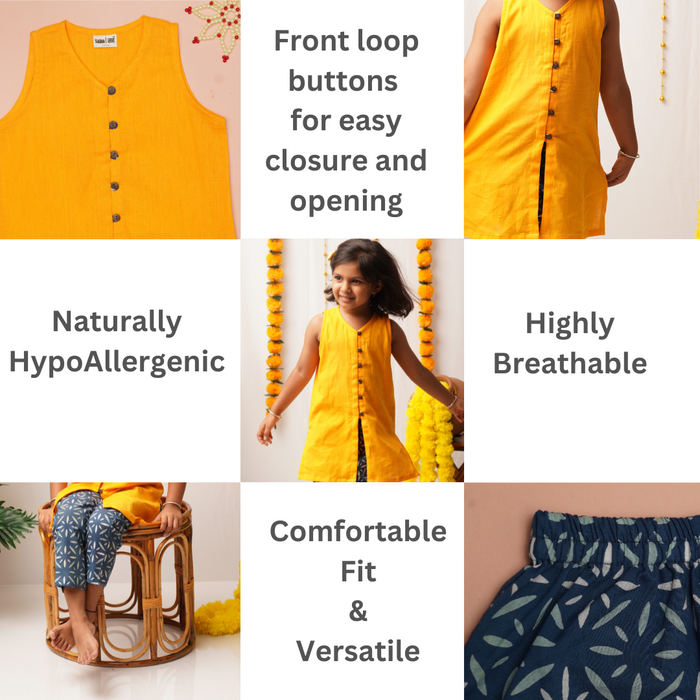 Genda Phool Girl - Kurta Pant Set for girls (1-7 Years)