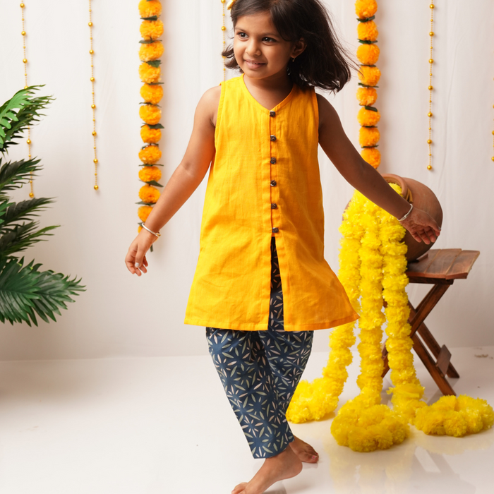 Genda Phool Girl - Kurta Pant Set for girls (1-7 Years)