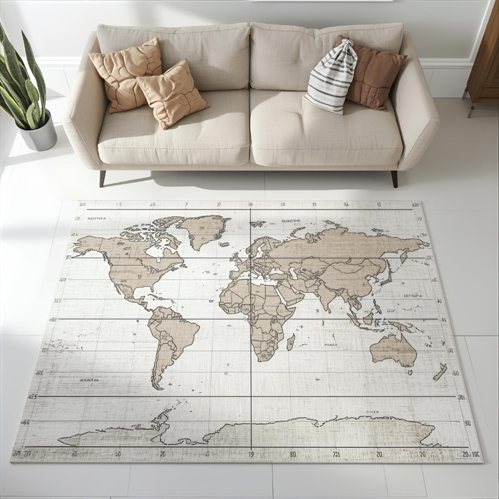 Geographic Lines Area Rug
