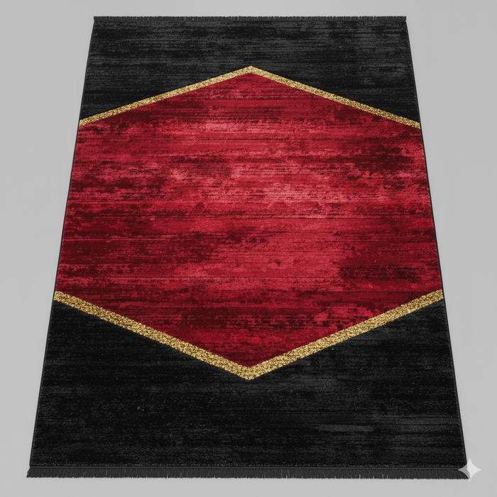 German Abstract Flag Area Rug