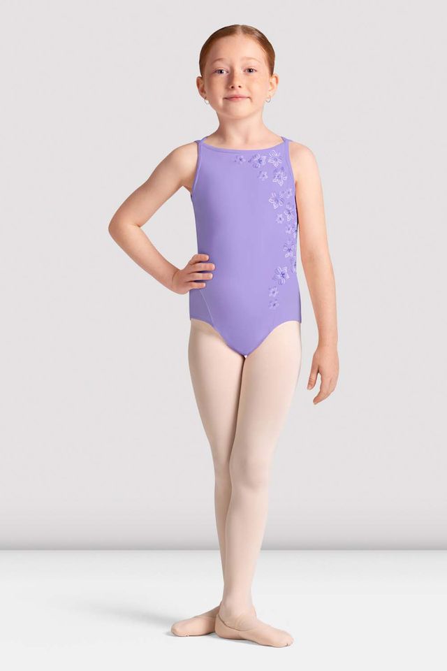 Girls Cara Boat Neck Leotard