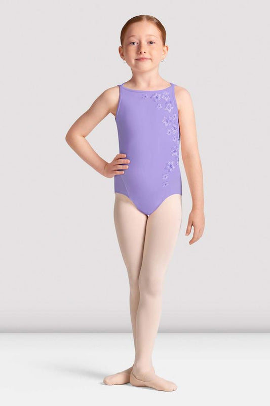 Girls Cara Boat Neck Leotard