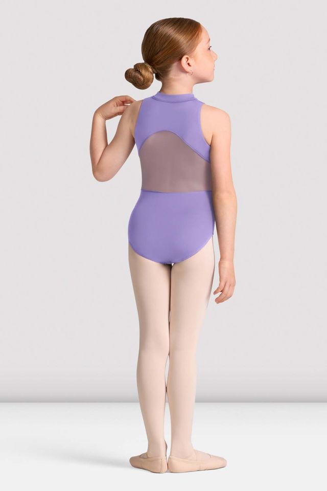 Girls Cayla Zip Front Leotard