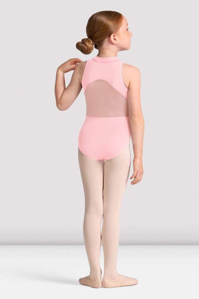 Girls Cayla Zip Front Leotard