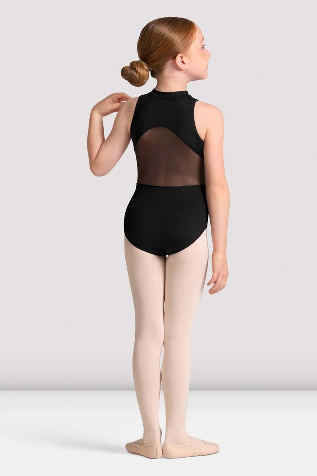 Girls Cayla Zip Front Leotard