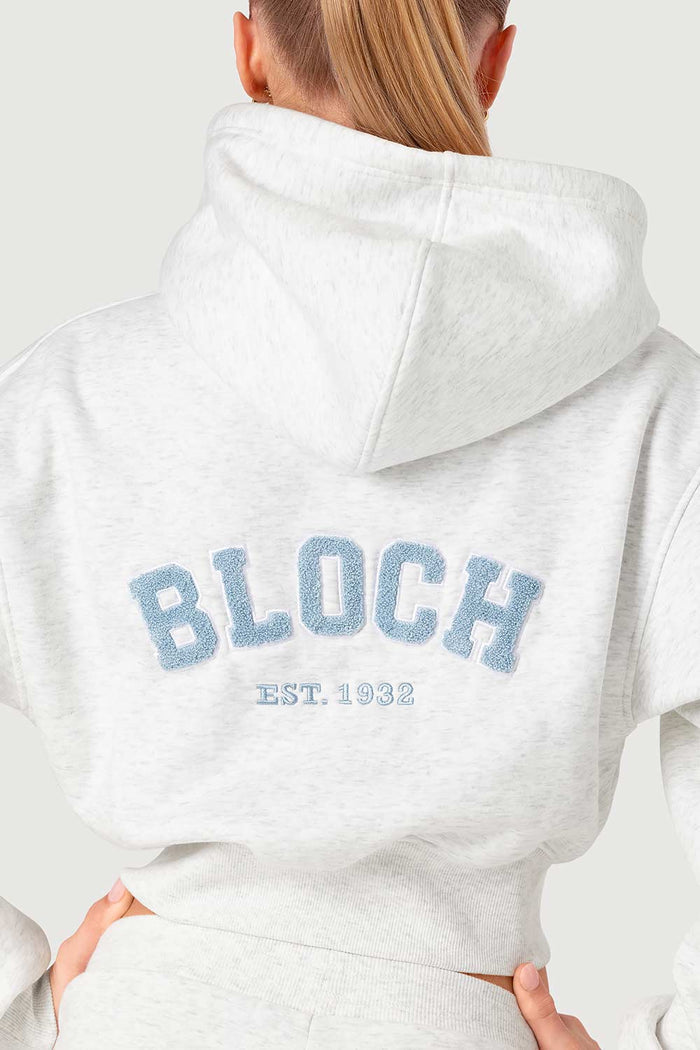 Girls Cropped Zip Front Hoodie - BLOCH EU