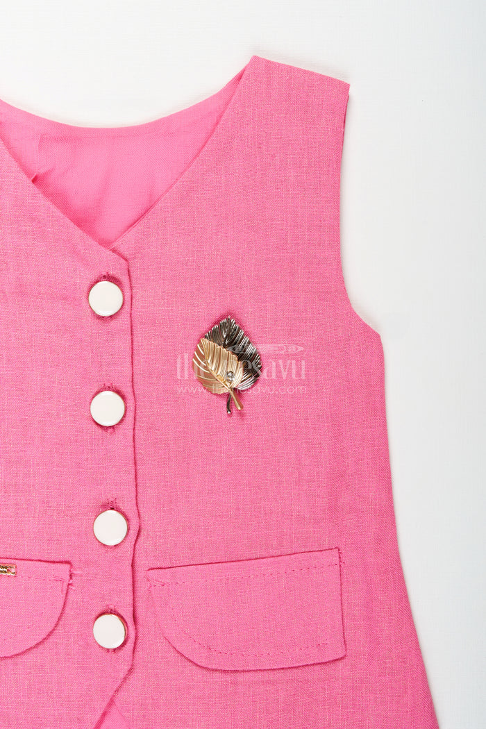 The Nesavu Girls formal vest and pants set for functions and birthdays Nesavu Nesavu girls formal vest pants set  stylish outfit birthdays special events