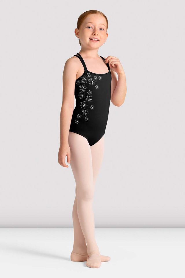 Girls Jade Cross Back Leotard