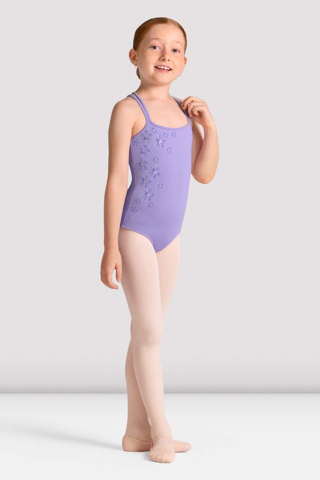 Girls Jade Cross Back Leotard