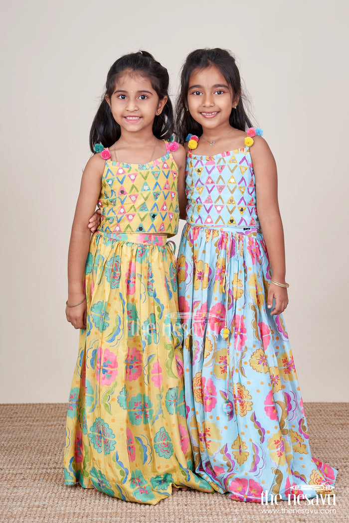The Nesavu Girls Lehenga Choli Girls Lehenga Choli for Festive Occasions and Weddings Nesavu Nesavu girls lehenga choli festive celebrations weddings birthday parties