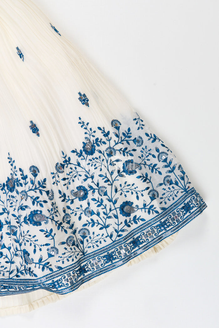 The Nesavu Girls Lehenga Choli Girls Lehenga Choli for Weddings and Festive Family Events Nesavu Nesavu Girls Lehenga Choli Wedding Wear Embroidered Georgette Festive Outfit Kids