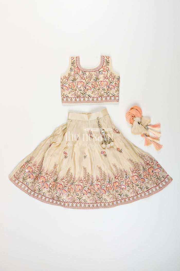 The Nesavu Girls lehenga choli for weddings and traditional celebrations Nesavu Nesavu girls lehenga choli weddings naming ceremonies designer embroidery
