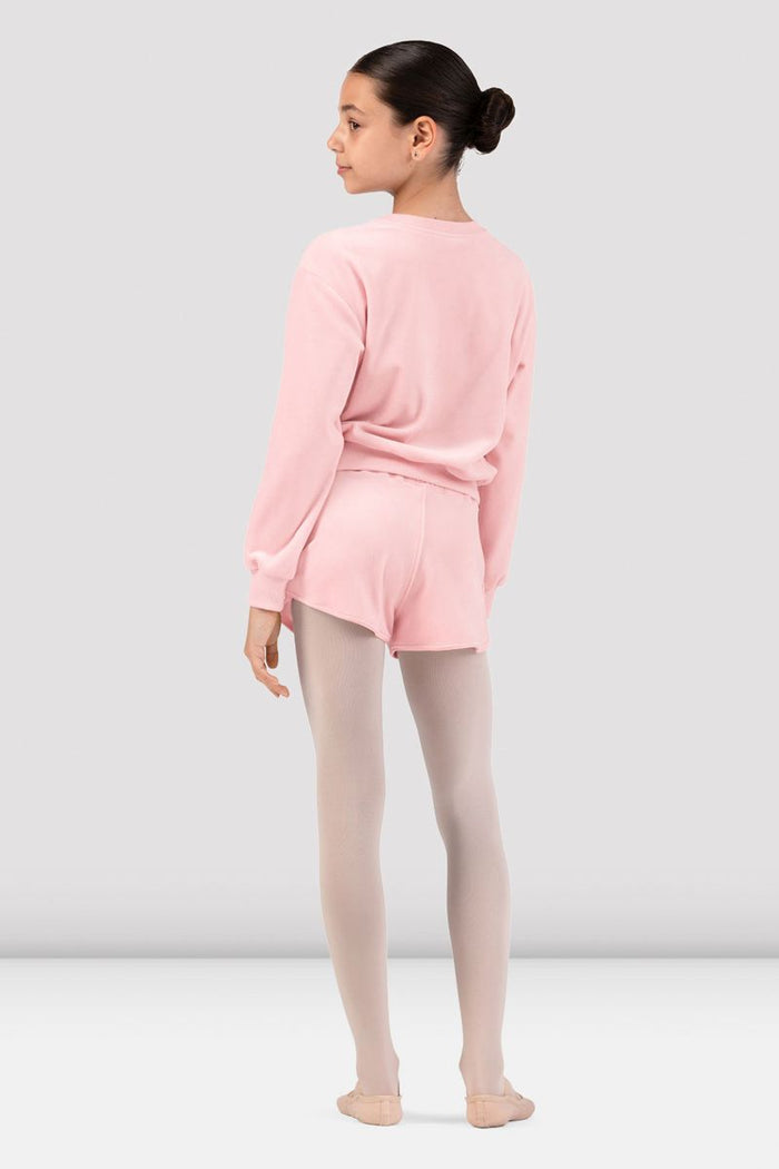 Girls Lily Velvet Crew Neck Jumper