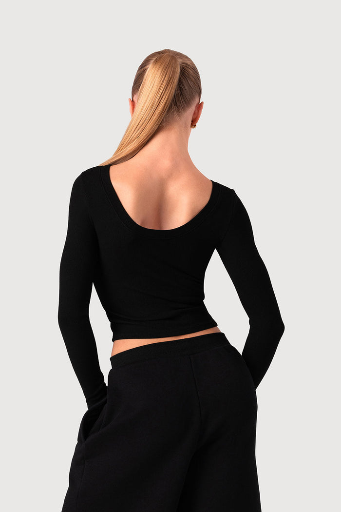 Girls Low Back Long Sleeve Top - BLOCH EU
