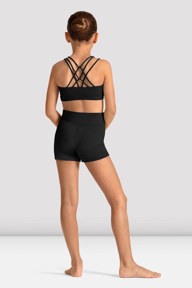 Girls Mirella Celestia Cross Back Printed Crop Top
