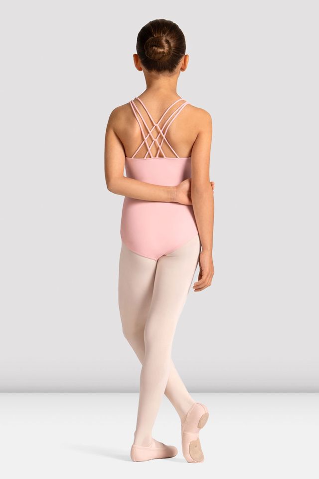 Girls Mirella Celestia Cross Back Printed Leotard